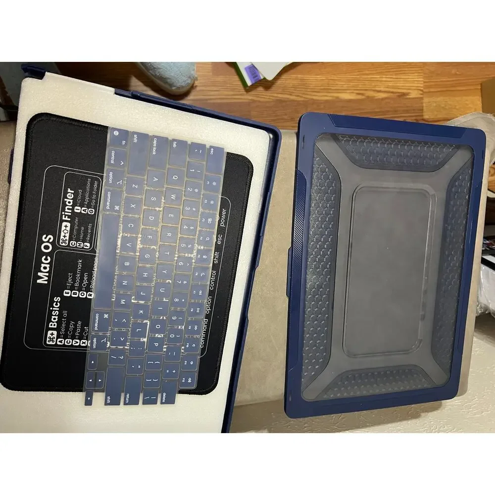 SEYMAC Stock Case For MacBook Pro 16 Inch, Shock-Absorbing Protection With-Blue